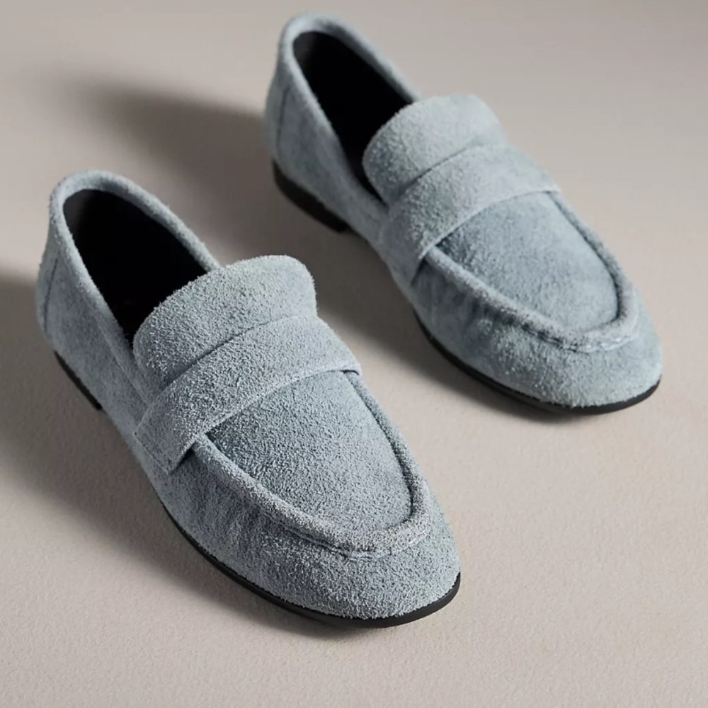 Black Suede Studio Arrow Suede Loafers